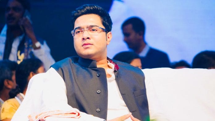Trinamool Congress MP Abhishek Banerjee, nephew of Bengal CM Mamata Banerjee | Photo: @abhishekaitc | Twitter