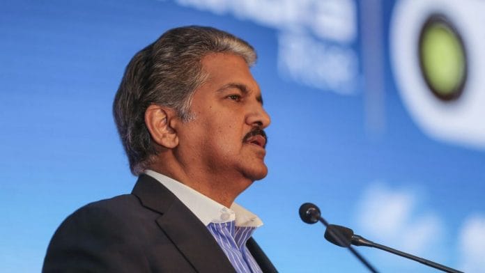 File image of Mahindra Group chairman Anand Mahindra | Photo: Bloomberg
