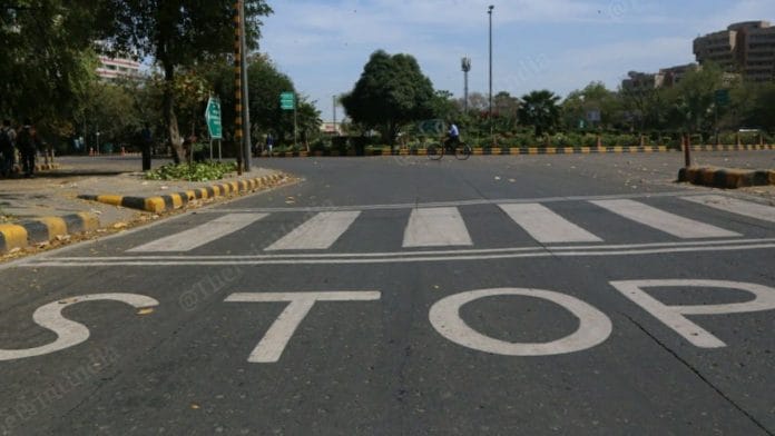 New Delhi in a lockdown due to coronavirus pandemic | Manisha Mondal | ThePrint