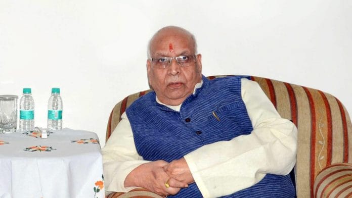 Madhya Pradesh Governor Lalji Tandon in Patna in August 2018 | PTI File Photo