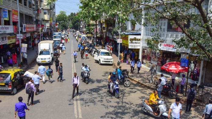 Sparse crowd at Dadar market in Mumbai on 18 March