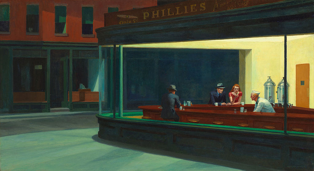 Nighthawks by Edward Hopper | Commons