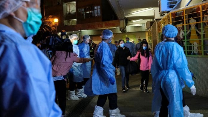 Residents of a public housing building being evacuated post coronavirus outbreak | Representational image | ANI via Reuters