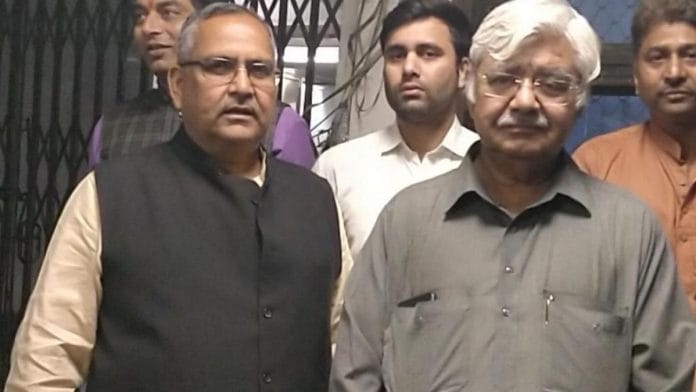 VHP’s international working president Alok Kumar (right) in New Delhi