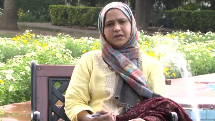 Jammu and Kashmir entrepreneur and Nari Shakti Puraskar awardee Arifa Jan. | Photo: Twitter/@narendramodi