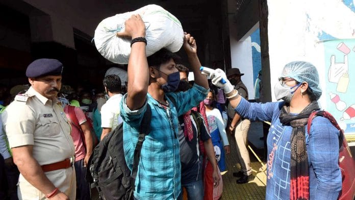 Screening for COVID-19 at Danapur railway station in Bihar (representational image) | Photo: ANI