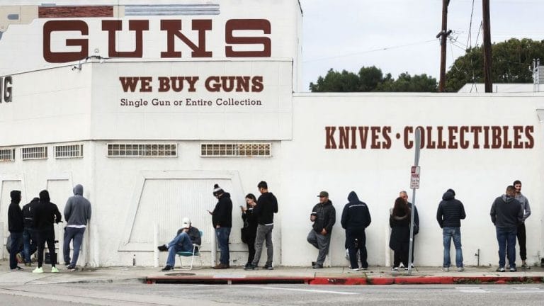 Coronavirus fear is leading to panic buying of guns in the US
