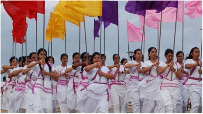 rss Members of the RSS' Rashtra Sevika Samiti | Photo: http://rashtrasevikasamiti.org/