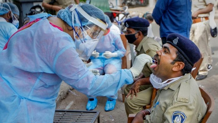 Covid-19 testing in Ahmedabad (representational image) | Photo: PTI