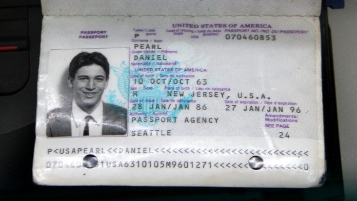 Passport of WSJ journalist Daniel Pearl, who was beheaded by his captors in 2002, on display at the now-closed Newseum in Washington DC | Flickr