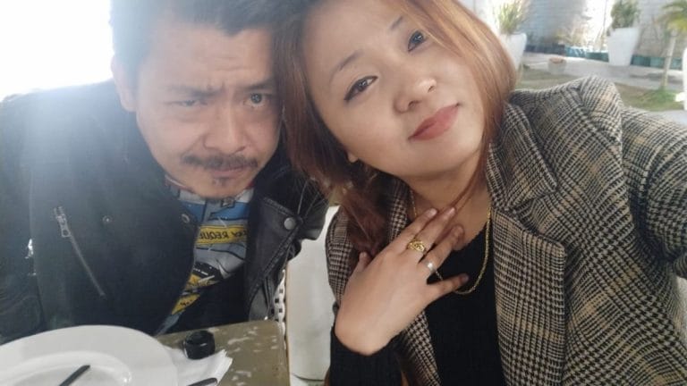 Imphal designer couple Diana and Kelvin are making masks they give for free to hospitals, airports