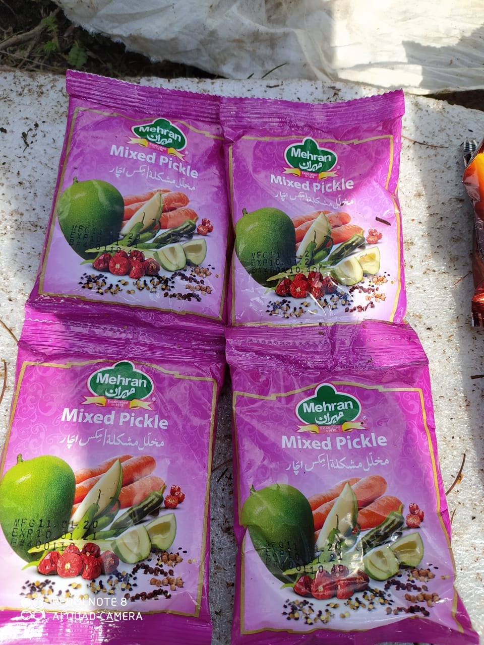 A picture of the pickles found on the dead terrorists in Jammu and Kashmir's Keran. | Photo: By special arrangement