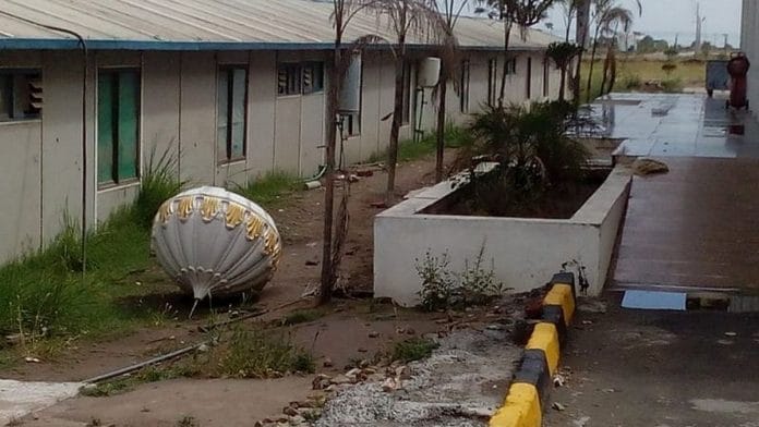 One of the fibreglass domes that collapsed at Gurudwara Kartarpur Sahib in Pakistan | By special arrangement