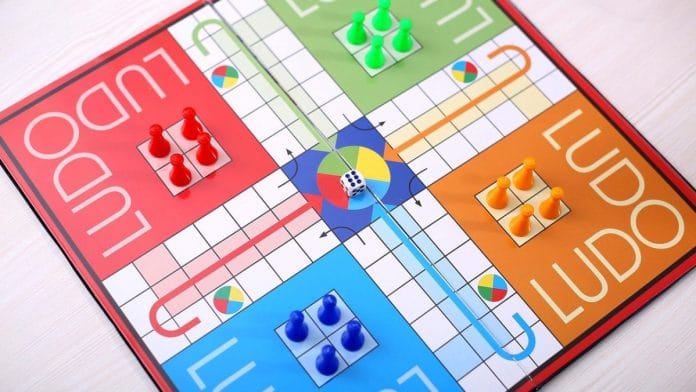 A ludo board