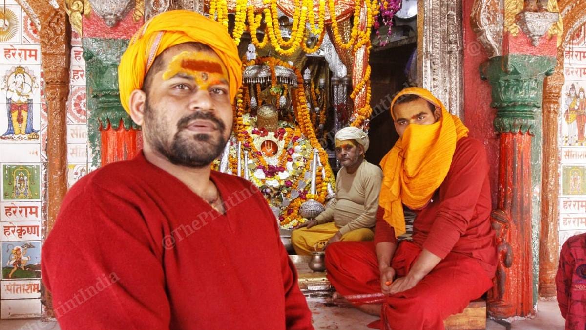 Mahant Raju Raj of the Hanuman Garhi temple in Ayodhya | Photo: Praveen Jain | ThePrint