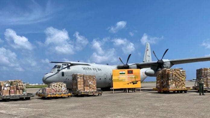 The consignment in Maldives