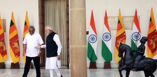 Sri Lankan President Gotabaya Rajapaksa with PM Narendra Modi in Hyderabad House in November 2019 | Praveen Jain | ThePrint