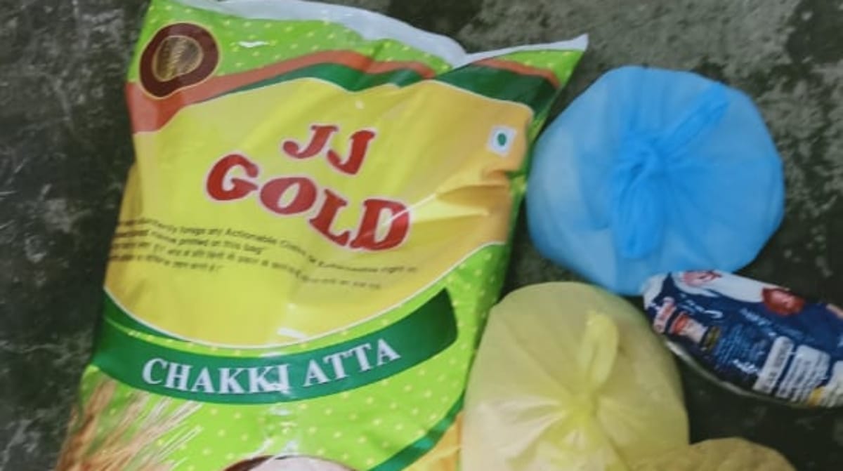 The ration packet the residents got