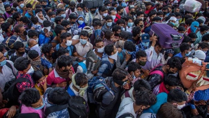 The nationwide lockdown announced by the Modi government has triggered mass migration in India | Bloomberg