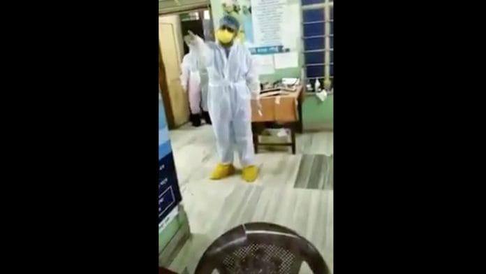 Screen grab of the video that has gone viral.