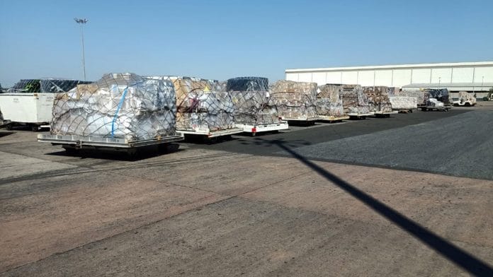 Cargo brought in by freighters at the Indira Gandhi International Airport in Delhi | By special arrangement