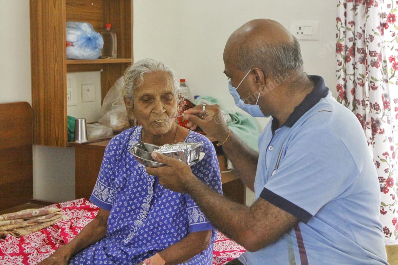 Shardaben was incredibly week while fighting corona | Photo: Praveen Jain | ThePrint