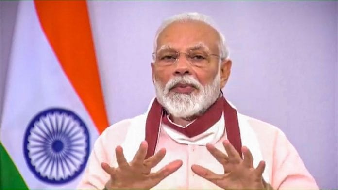 PM Modi announced Rs 20 lakh crore economic package. Photo | PTI