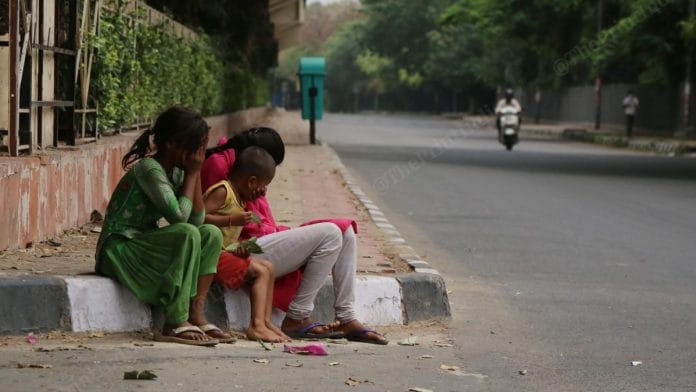 Chandni, 8, and her friends are among those begging for sustenance | Manisha Mondal | ThePrint