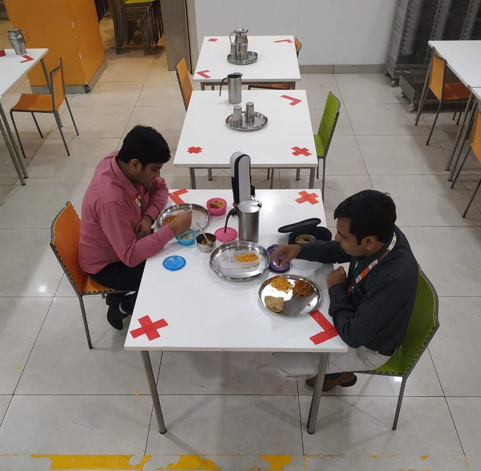 The canteen at the Mumbai-based Lupin Pharmaceuticals | By special arrangement