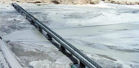 A road bridge built by India between Durbuk and Daulat Beg Oldi in eastern Ladakh (representational image) | Photo: ANI