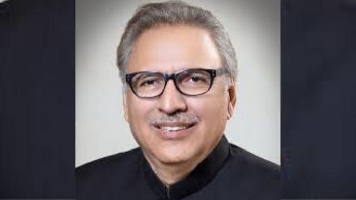 File photo of Pakistan President Arif Alvi | Commons