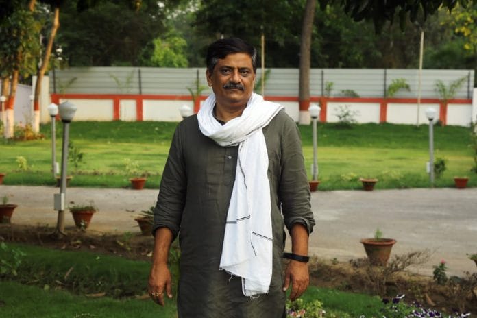 JDU leader & Bihar Water Resources Minister Sanjay Jha | Photo by Suraj Singh Bisht