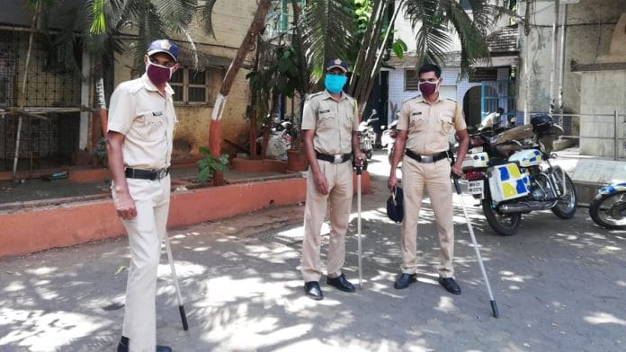 Constables at the Nagpada police station in Mumbai | Photo: Swagata Yadavar | ThePrint