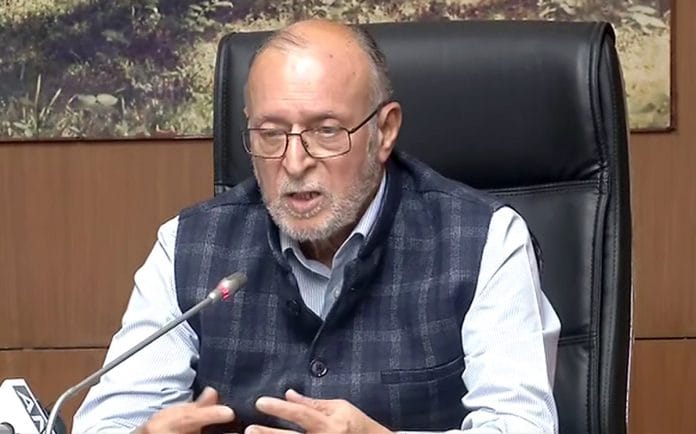 A file photo of Delhi Lt Governor Anil Baijal in New Delhi. | Photo: ANI