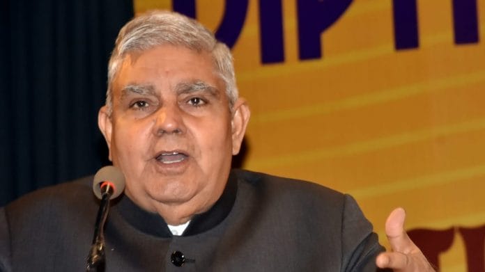 A file photo of West Bengal Governor Jagdeep Dhankhar. | Photo: ANI