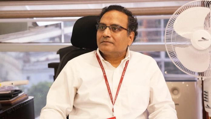 A file photo of Dr Indu Bhushan, CEO of Ayushman Bharat-PMJAY and National Health Authority. | Photo: Manisha Mondal/ThePrint