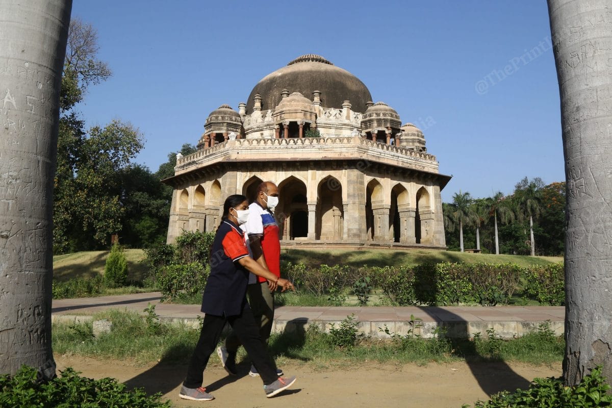 During the lockdown, regulars to this park used to jog outside | Photo: Suraj Singh Bisht | ThePrint