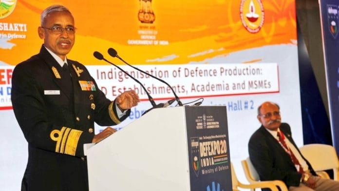 A file photo of Deputy Chief of the Naval Staff Vice Admiral M.S. Pawar. | Photo: Twitter/@indiannavy