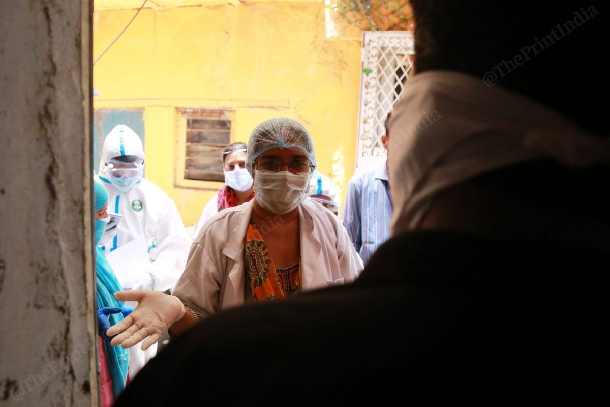 The health workers conducted the tests across various homes, irrespective of whether they were in a containment zone | Manisha Mondal | ThePrint