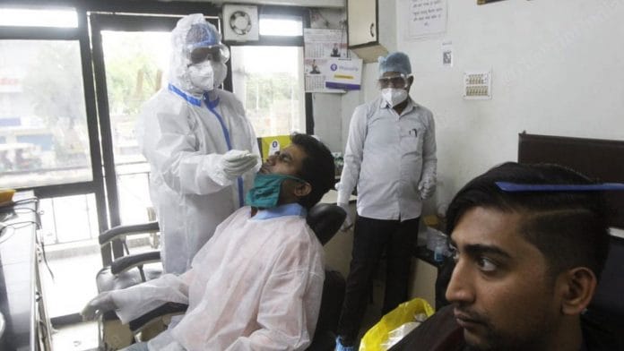 Agra is now testing various kinds of workers, such as barbers and their customers, for Covid infections | Photo: Praveen Jain | ThePrint