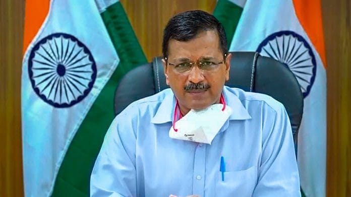 Delhi Chief Minister Arvind Kejriwal addresses a digital press conference on 7 June
