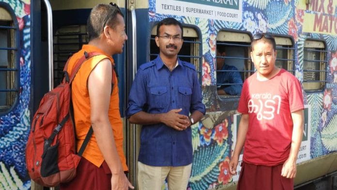 Col S. Dinny (Retd), seen at the centre in this file image, with friends he made during his posting in Ladakh | @sdinny14 | Twitter
