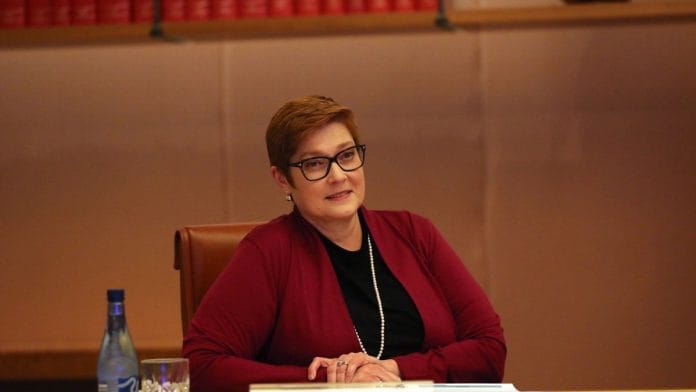 Australian Foreign Minister Marise Payne | Twitter