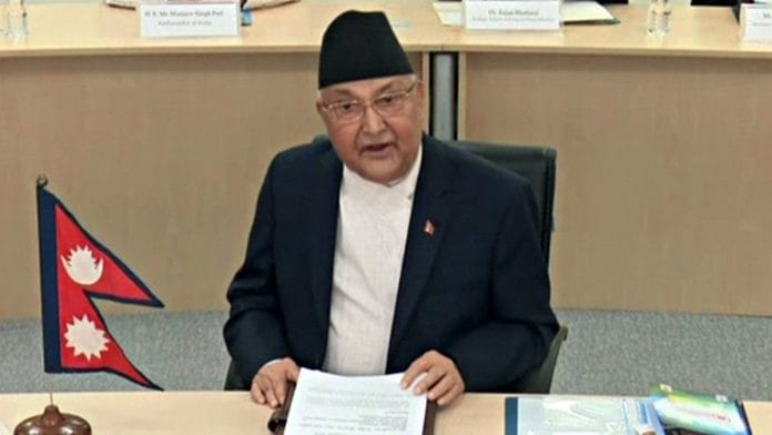 File image of Nepal PM K.P. Sharma Oli | Photo: ANI