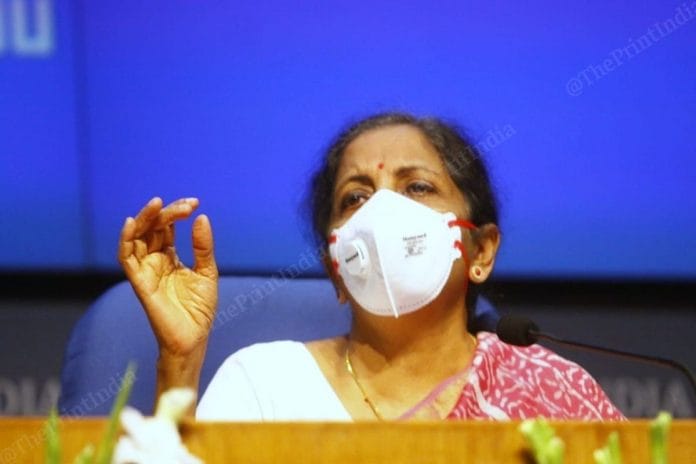 File photo of Finance Minister Nirmla Sitharaman | Praveen Jain | ThePrint