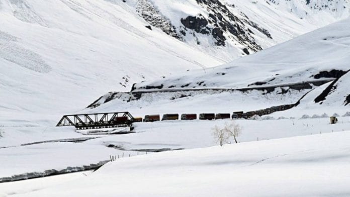 Trucks carry essential commodities in Ladakh | Representational image | ANI