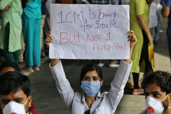 Doctors at Hyderabad's Gandhi hospital have complained about being overworked and understaffed, saying they are disproportionately shouldering Telangana's Covid burden | Suraj Singh Bisht | ThePrint