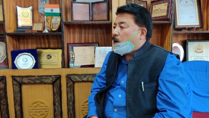 Ladakh Autonomous Hill Development Council, Leh, chairman Gyal Wangyal. | Photo: Sajid Ali/ThePrint