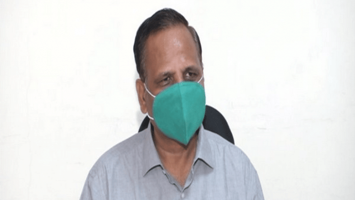 File photo Delhi Health Minister Satyendar Jain | PTI