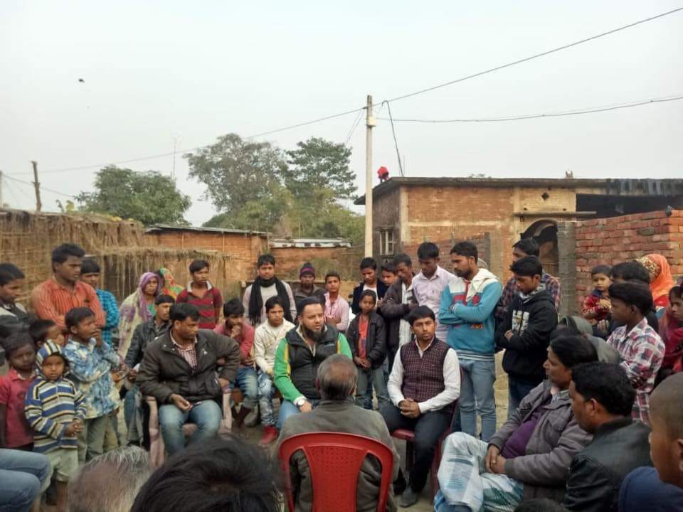 The United Against Hate team at a fact-finding mission to investigate a lynching in Araria, Bihar in January 2019. | Photo: Special arrangement/UAH